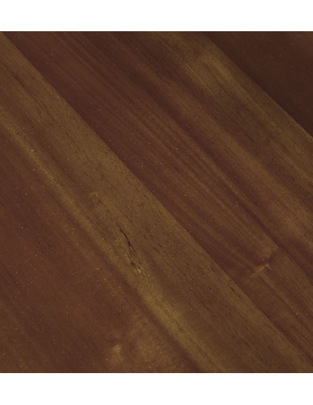 Fauteuil de repas en teck massif teinté marron