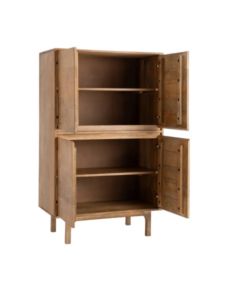 Armoire avec piètement surélevé bois massif de manguier