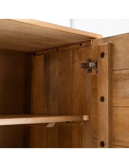 Armoire avec piètement surélevé bois massif de manguier