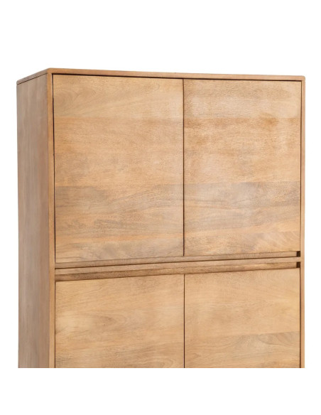 Armoire avec piètement surélevé bois massif de manguier