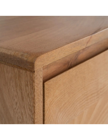 Grand meuble TV 180 cm bois massif de manguier