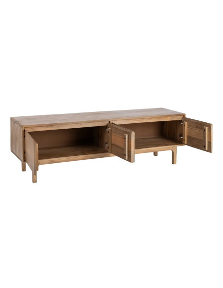 Grand meuble TV 180 cm bois massif de manguier