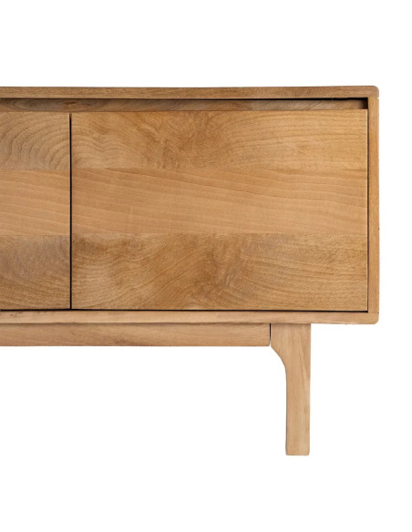 Grand meuble TV 180 cm bois massif de manguier