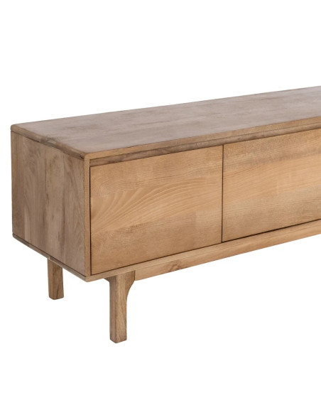 Grand meuble TV 180 cm bois massif de manguier