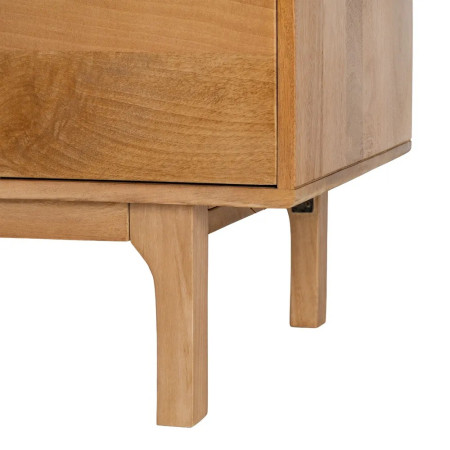 Grand meuble TV 180 cm bois massif de...