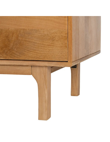 Grand meuble TV 180 cm bois massif de manguier