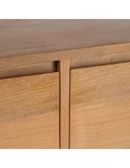 Grand meuble TV 180 cm bois massif de manguier