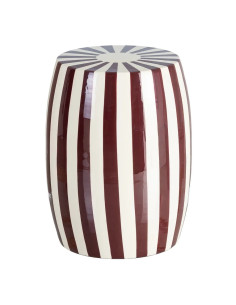Table d'appoint motif rayé