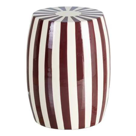Table d'appoint motif rayé