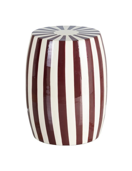 Table d'appoint motif rayé