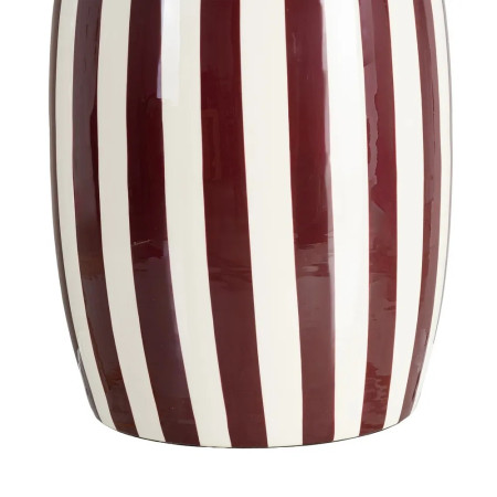 Table d'appoint motif rayé