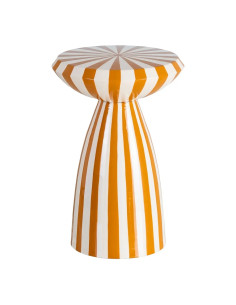 Table d'appoint motif rayé 2