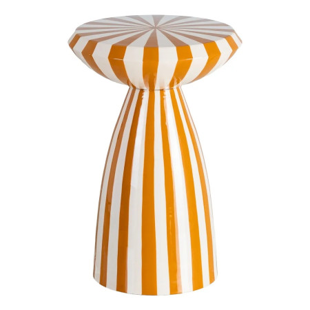 Table d'appoint motif rayé