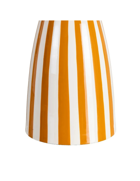 Table d'appoint motif rayé