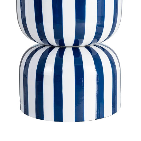 Table d'appoint motif rayé