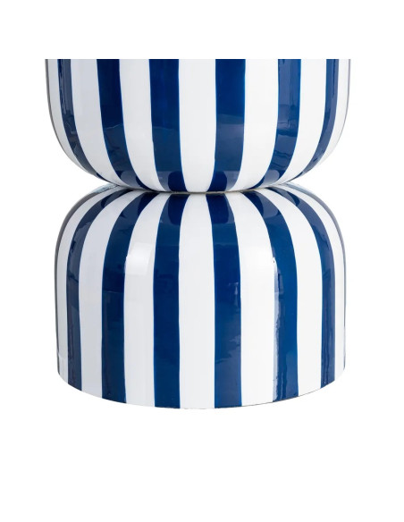 Table d'appoint motif rayé