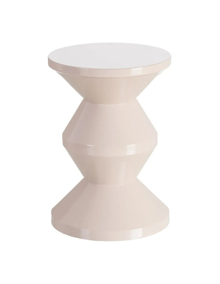 Table d'appoint en métal laqué coloré