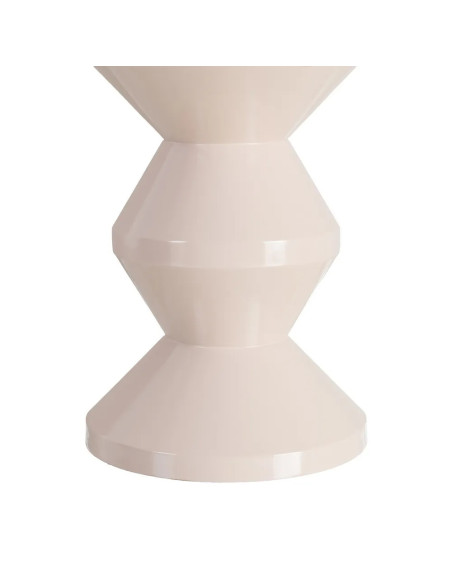 Table d'appoint en métal laqué coloré