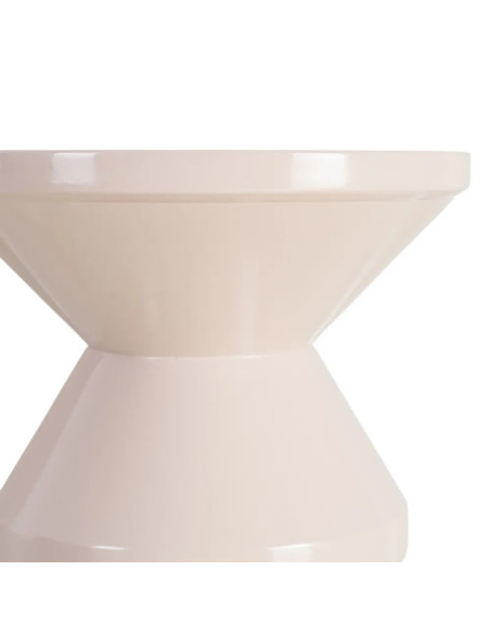 Table d'appoint en métal laqué coloré