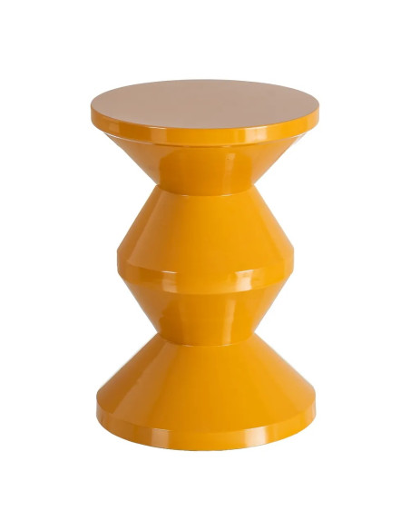 Table d'appoint en métal laqué coloré