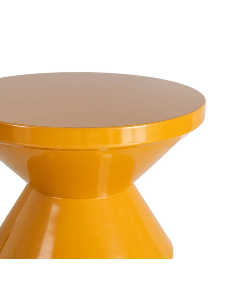 Table d'appoint en métal laqué coloré