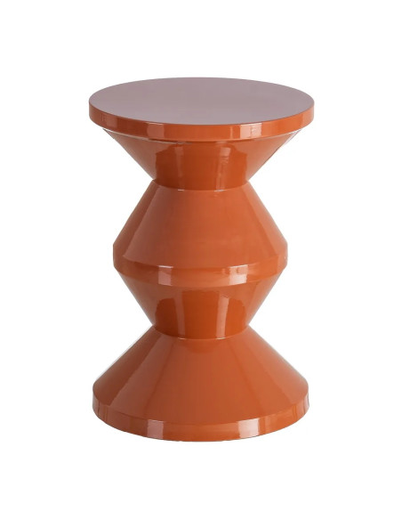 Table d'appoint en métal laqué coloré