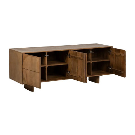 Meuble bas aux portes sculptées bois...