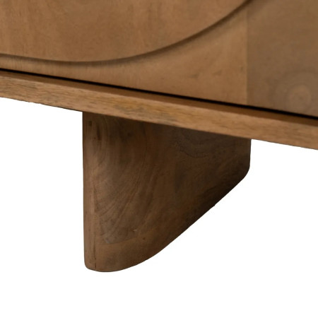 Meuble bas aux portes sculptées bois...