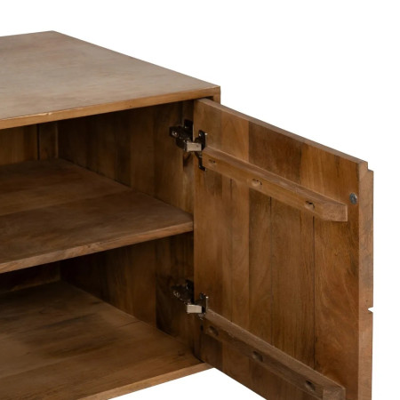 Meuble bas aux portes sculptées bois...