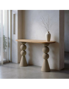 Console plateau ovale avec...