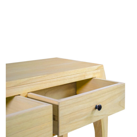 Console en bois massif pieds galbés