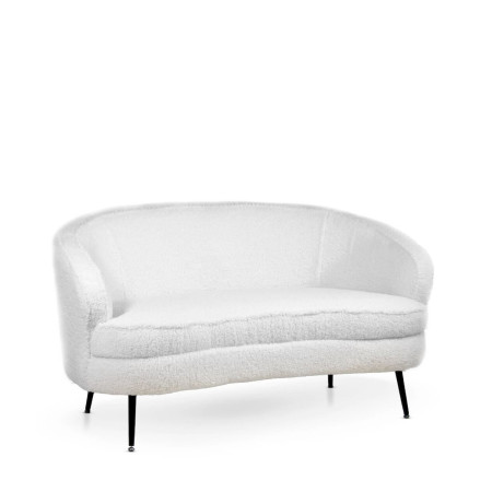 Canapé banquette forme haricot tissu...