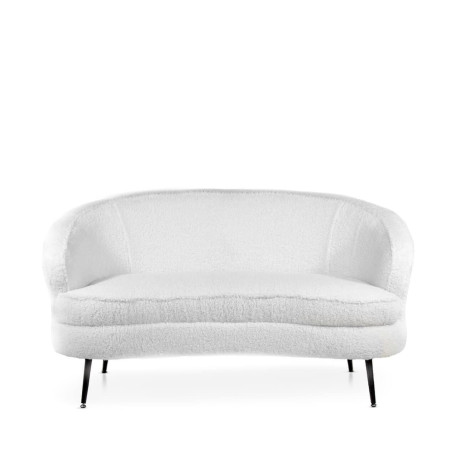 Canapé banquette forme haricot tissu...