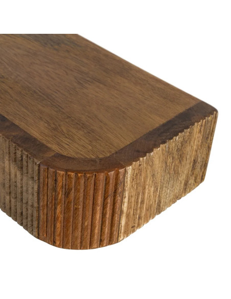 Tablette console bords arrondis en bois de manguier