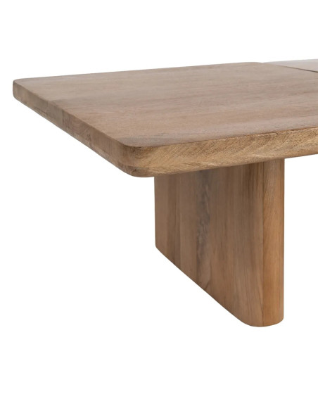 Lot de 2 tables basses modulables en bois massif clair