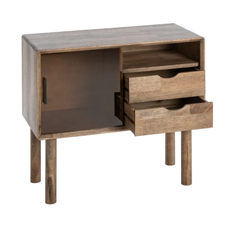 Meuble pour vinyles avec deux tiroirs Meuble pour vinyles avec deux tiroirs