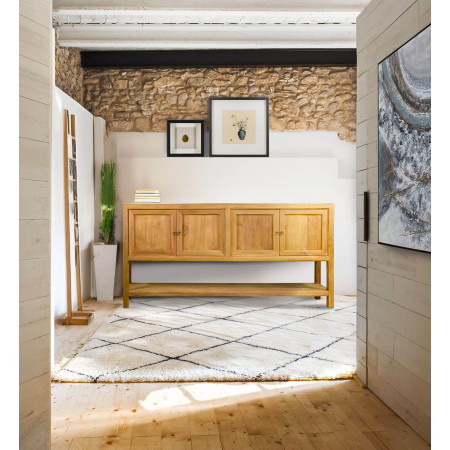 Buffet quatre portes avec étagère en...