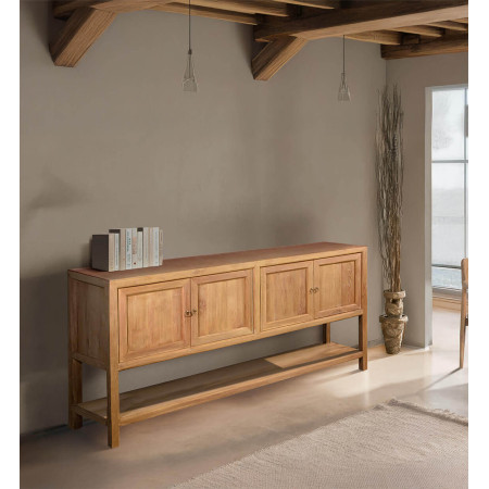 Buffet quatre portes avec étagère en...