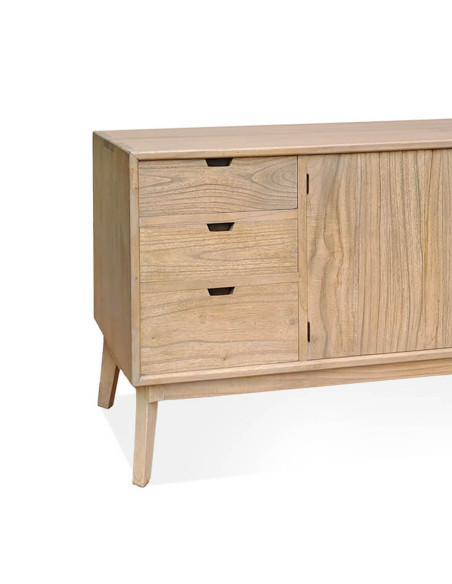 Buffet scandinave bois massif de mindi