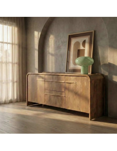 Bahut arrondi en bois...