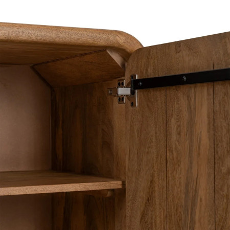 Bahut arrondi en bois massif de...