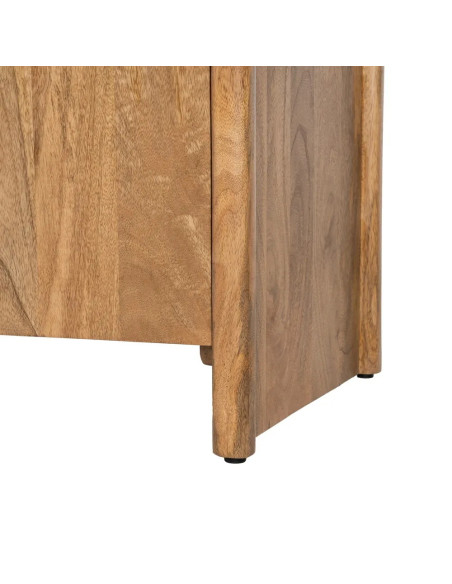 Bahut arrondi en bois massif de manguier avec tiroirs