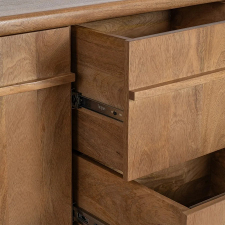 Bahut arrondi en bois massif de...