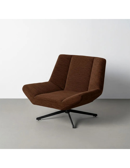 Fauteuil lounge rotatif en tissu