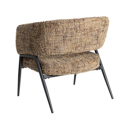 Lot de 2 fauteuils bas en tissu...