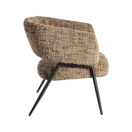 Lot de 2 fauteuils bas en tissu...