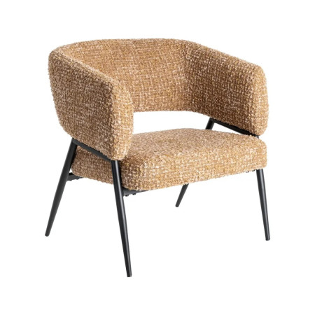 Lot de 2 fauteuils bas en tissu...