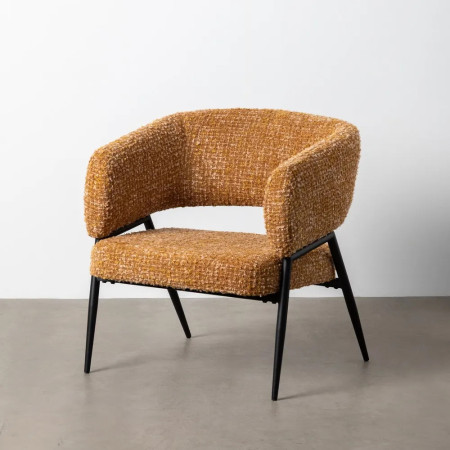 Lot de 2 fauteuils bas en tissu...