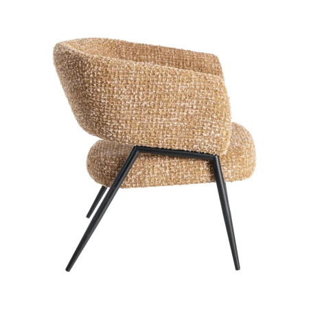 Lot de 2 fauteuils bas en tissu...