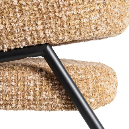 Lot de 2 fauteuils bas en tissu...